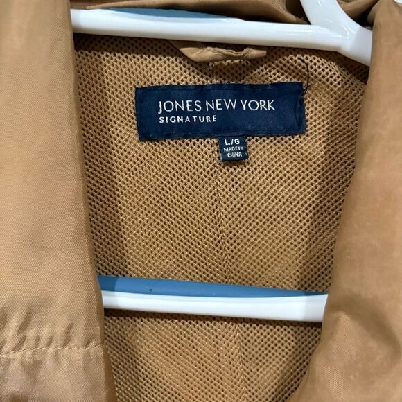 Jones New York Tan Lightweight Utility Jacket Size L - Picture 3 of 5